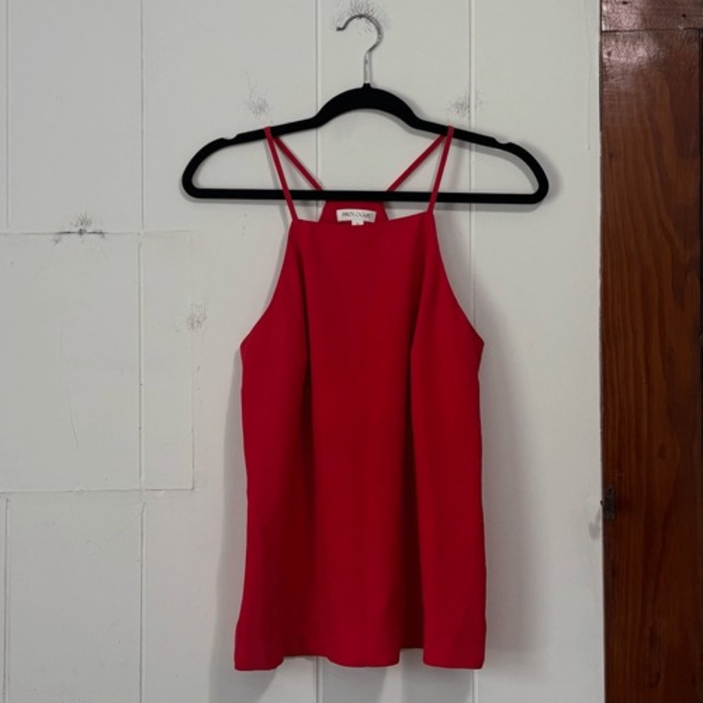 Prologue‎ Womens Red High Neck Double Strap Racerback Camisole Tank Top Small